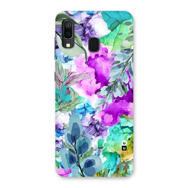 Decorative Florals Printed Back Case for Galaxy M10s