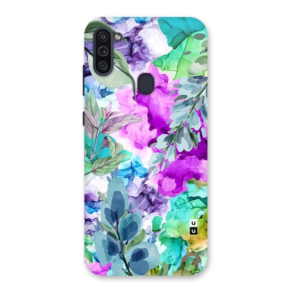 Decorative Florals Printed Back Case for Galaxy M11