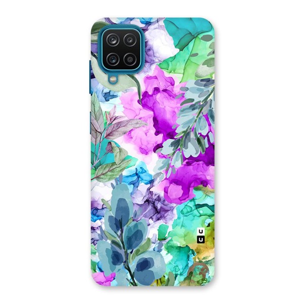 Decorative Florals Printed Back Case for Galaxy M12