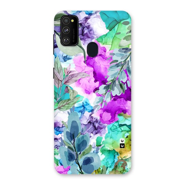 Decorative Florals Printed Back Case for Galaxy M30s
