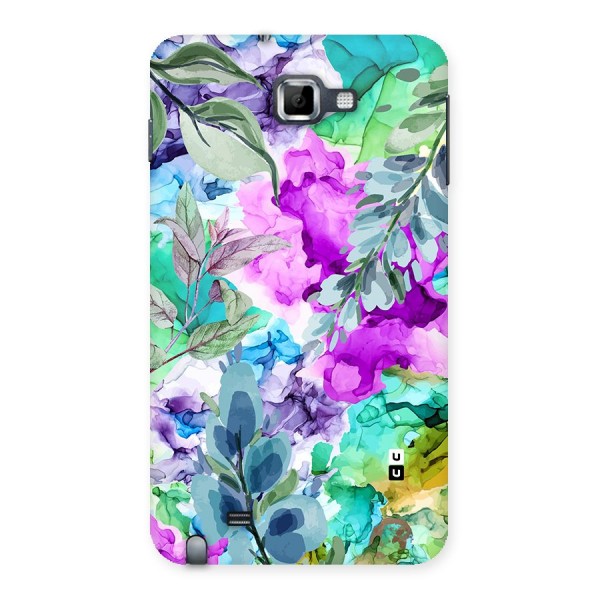 Decorative Florals Printed Back Case for Galaxy Note