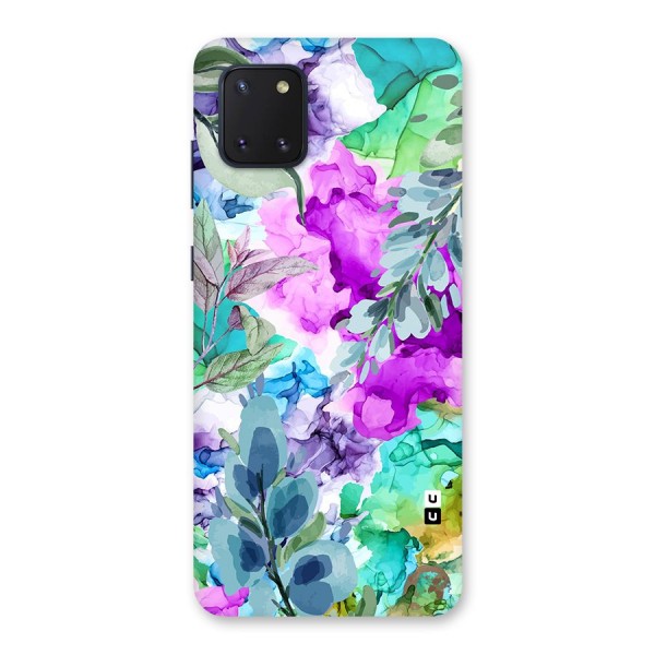 Decorative Florals Printed Back Case for Galaxy Note 10 Lite