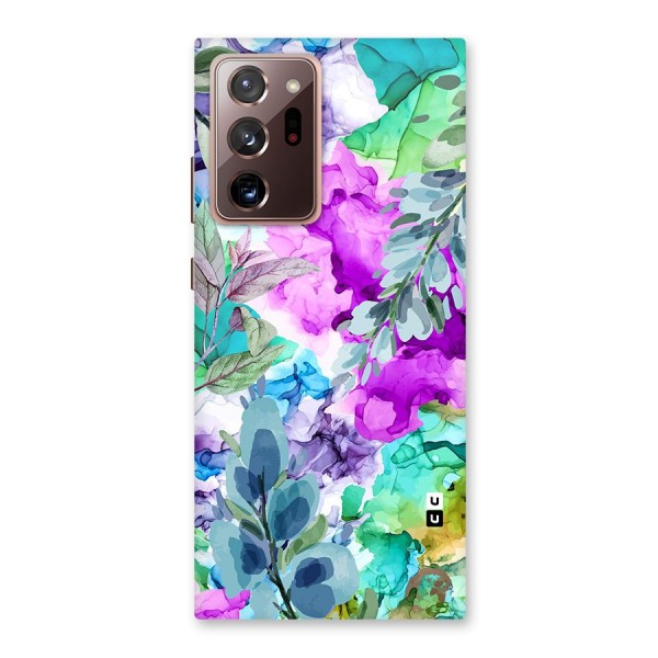 Decorative Florals Printed Back Case for Galaxy Note 20 Ultra