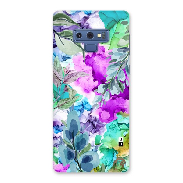 Decorative Florals Printed Back Case for Galaxy Note 9