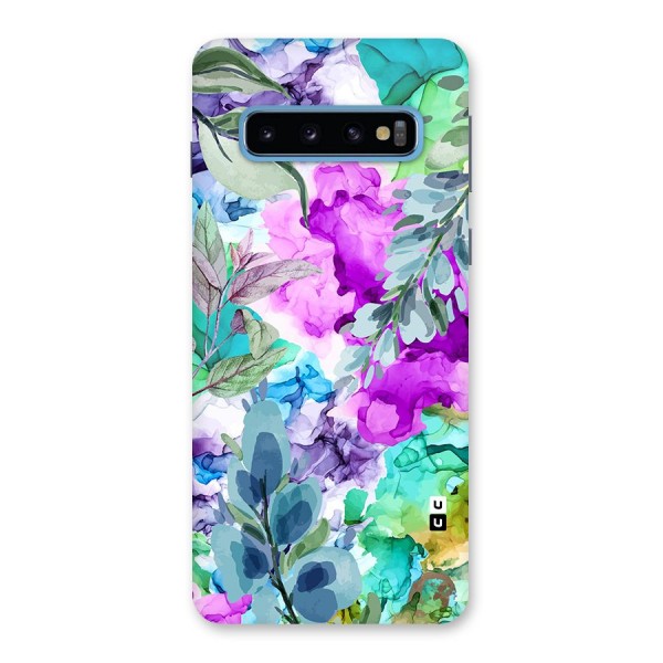 Decorative Florals Printed Back Case for Galaxy S10