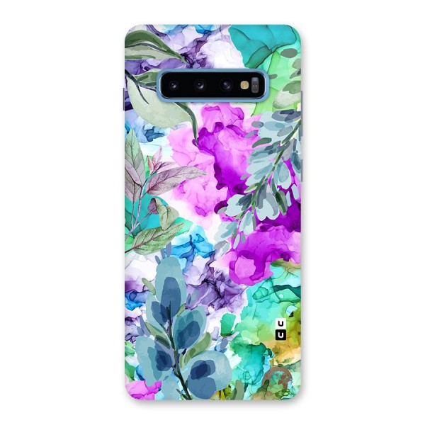 Decorative Florals Printed Back Case for Galaxy S10 Plus
