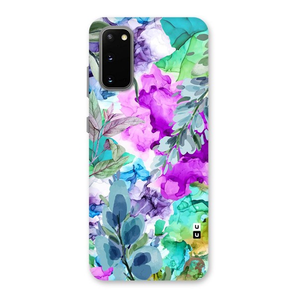 Decorative Florals Printed Back Case for Galaxy S20