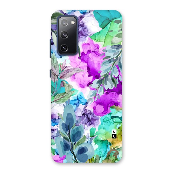 Decorative Florals Printed Back Case for Galaxy S20 FE