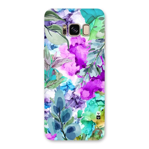 Decorative Florals Printed Back Case for Galaxy S8