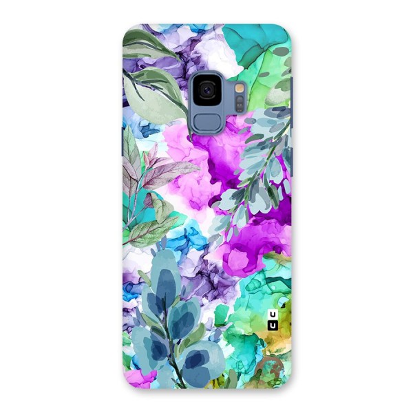 Decorative Florals Printed Back Case for Galaxy S9