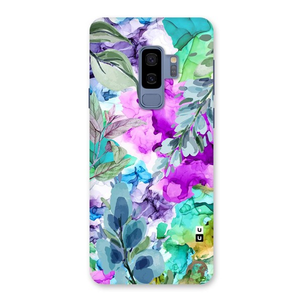 Decorative Florals Printed Back Case for Galaxy S9 Plus