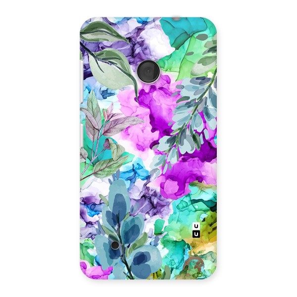 Decorative Florals Printed Back Case for Lumia 530