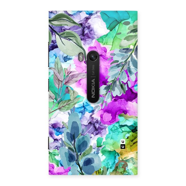 Decorative Florals Printed Back Case for Lumia 920