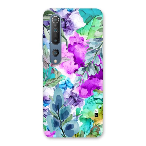 Decorative Florals Printed Back Case for Mi 10