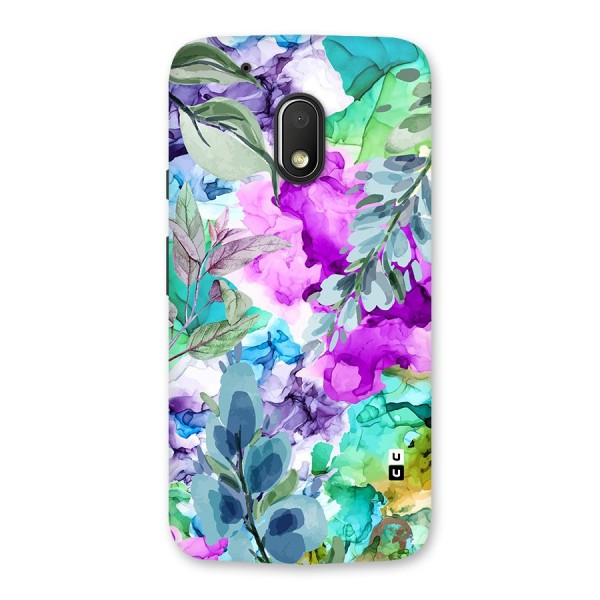 Decorative Florals Printed Back Case for Moto G4 Play