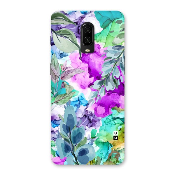 Decorative Florals Printed Back Case for OnePlus 6T