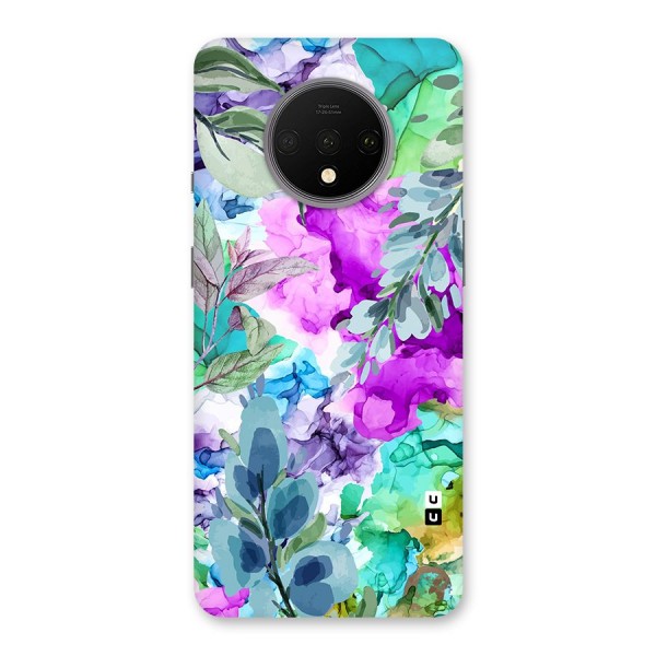 Decorative Florals Printed Back Case for OnePlus 7T