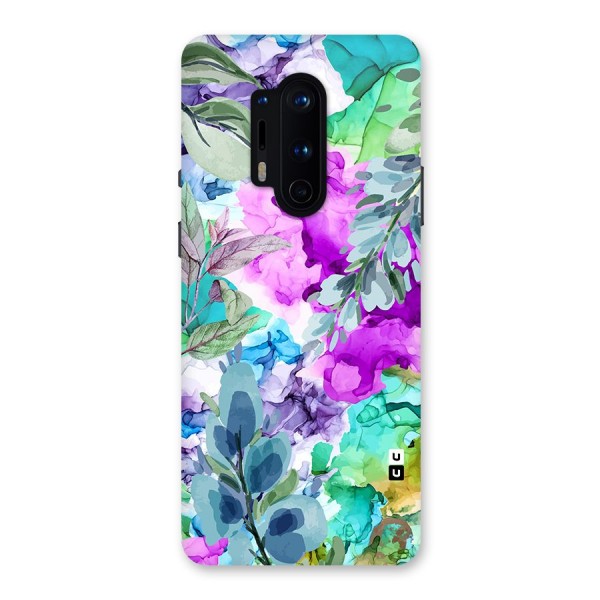 Decorative Florals Printed Back Case for OnePlus 8 Pro