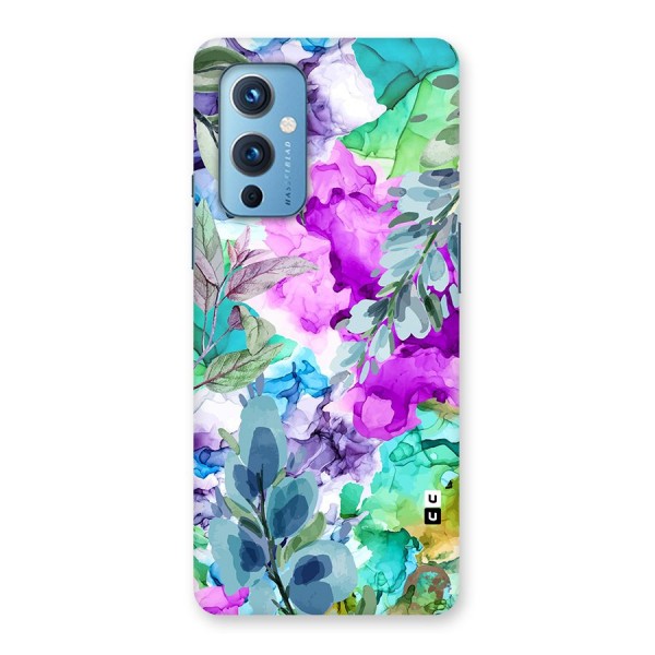 Decorative Florals Printed Back Case for OnePlus 9