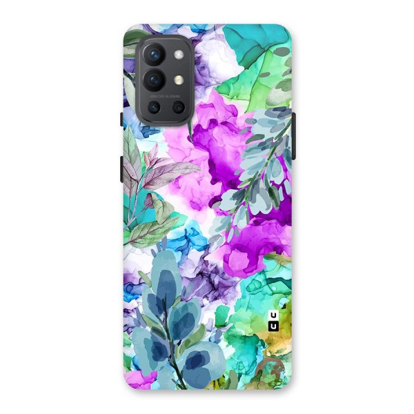 Decorative Florals Printed Back Case for OnePlus 9R