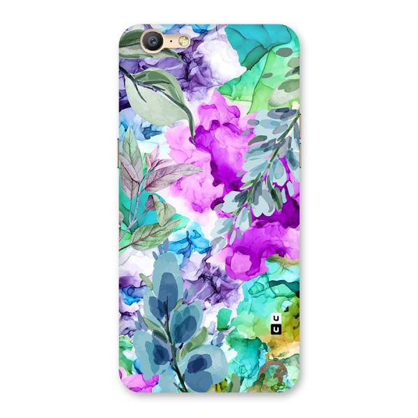 Decorative Florals Printed Back Case for Oppo A39