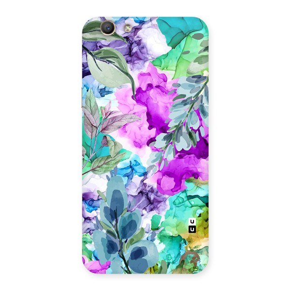 Decorative Florals Printed Back Case for Oppo A59