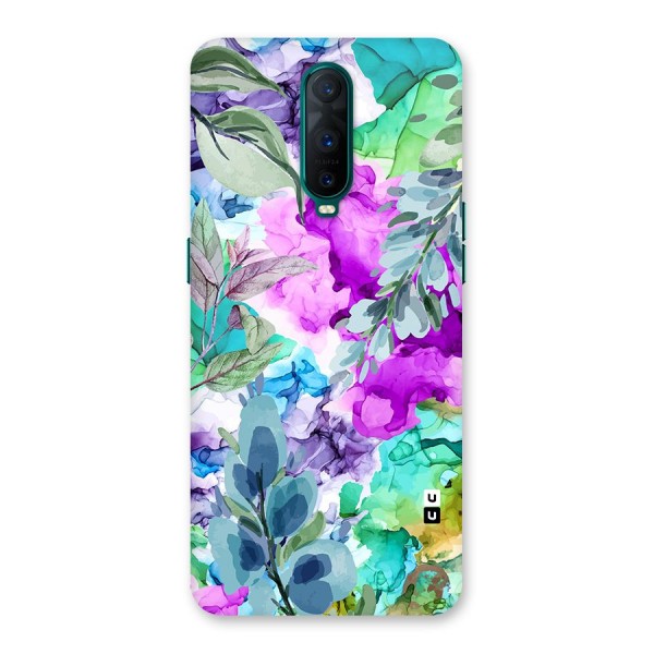 Decorative Florals Printed Back Case for Oppo R17 Pro