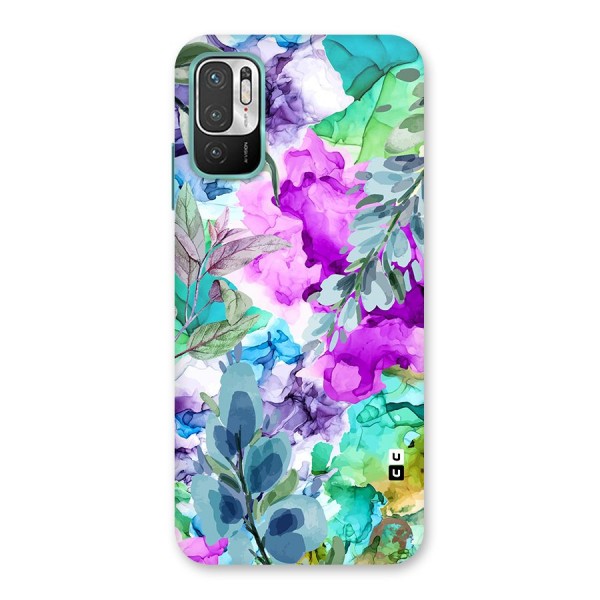 Decorative Florals Printed Back Case for Redmi Note 10T 5G