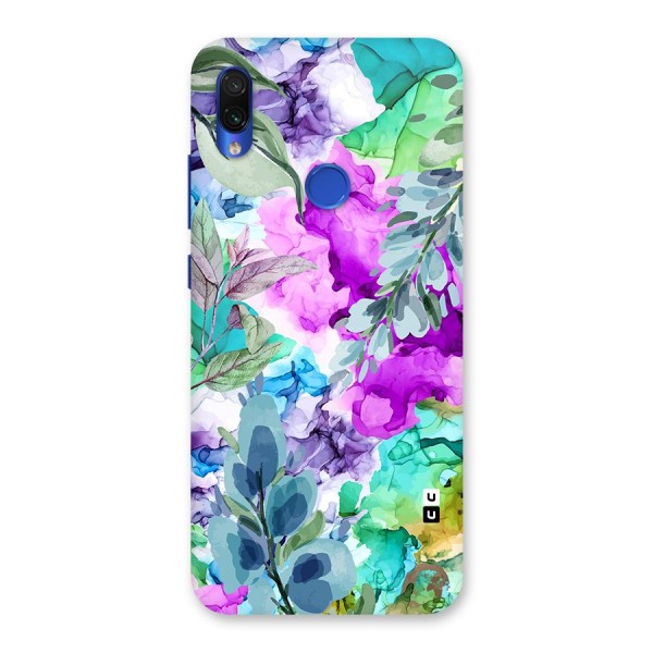 Decorative Florals Printed Back Case for Redmi Note 7S