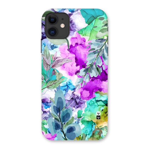 Decorative Florals Printed Back Case for iPhone 11