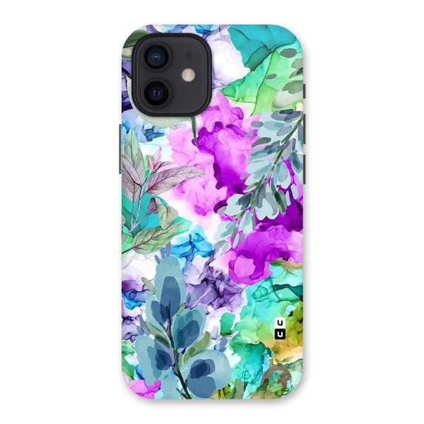 Decorative Florals Printed Back Case for iPhone 12
