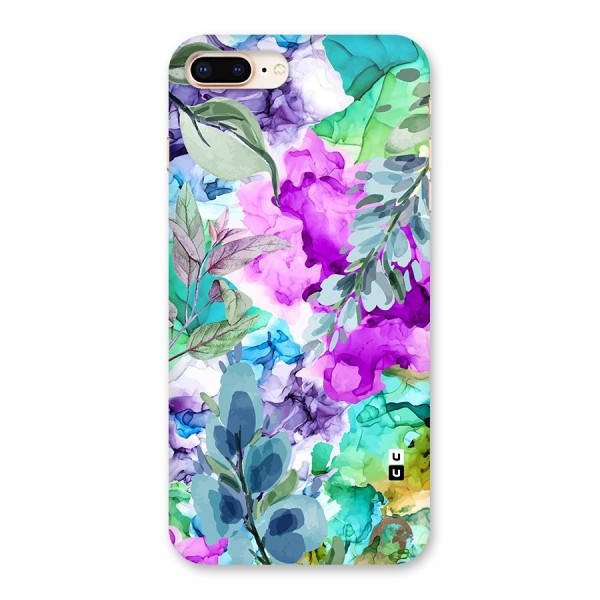 Decorative Florals Printed Back Case for iPhone 8 Plus