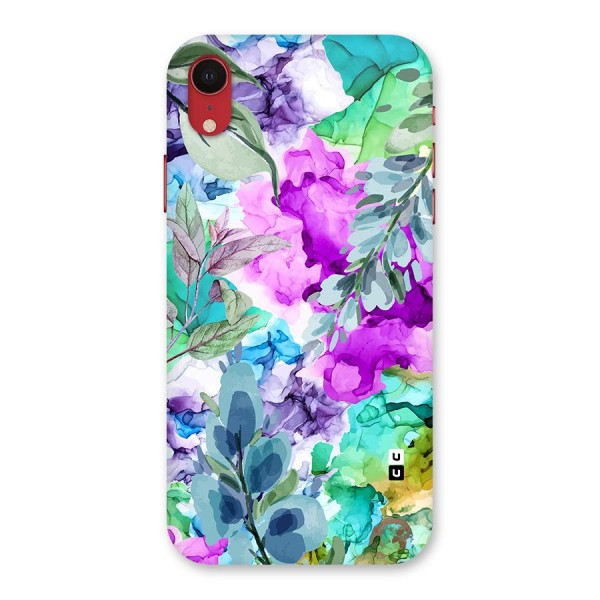 Decorative Florals Printed Back Case for iPhone XR