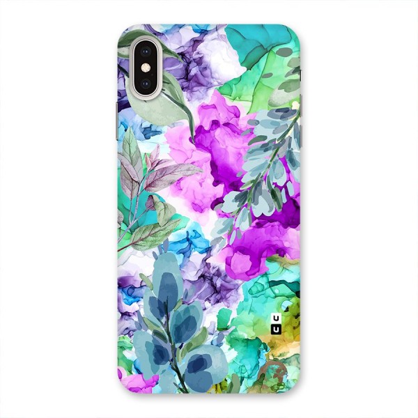 Decorative Florals Printed Back Case for iPhone XS Max