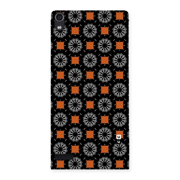 Decorative Wrapping Pattern Back Case for Ascend P6