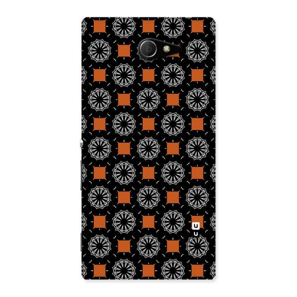 Decorative Wrapping Pattern Back Case for Sony Xperia M2