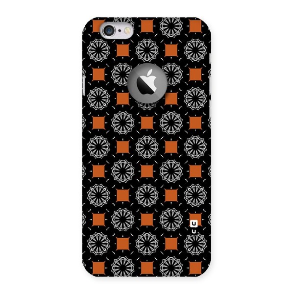 Decorative Wrapping Pattern Back Case for iPhone 6 Logo Cut