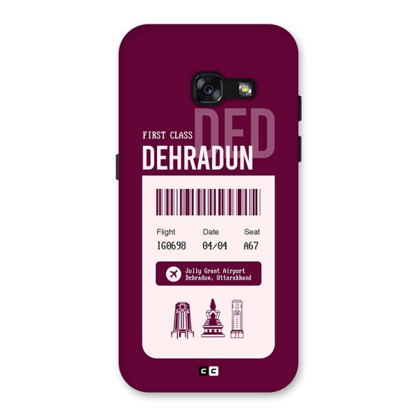 Dehradun Boarding Pass Back Case for Galaxy A3 (2017)