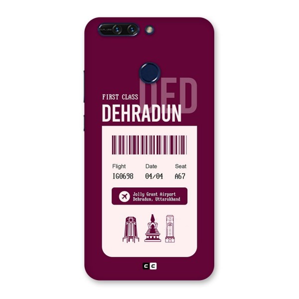 Dehradun Boarding Pass Back Case for Honor 8 Pro