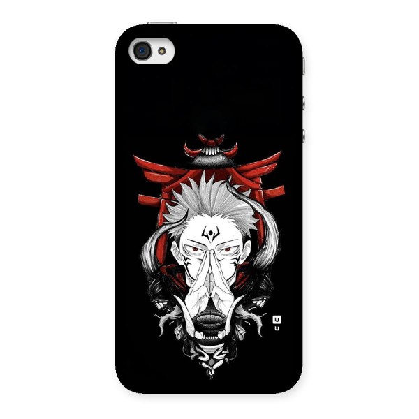 Demon King Sukuna Back Case for iPhone 4 4s