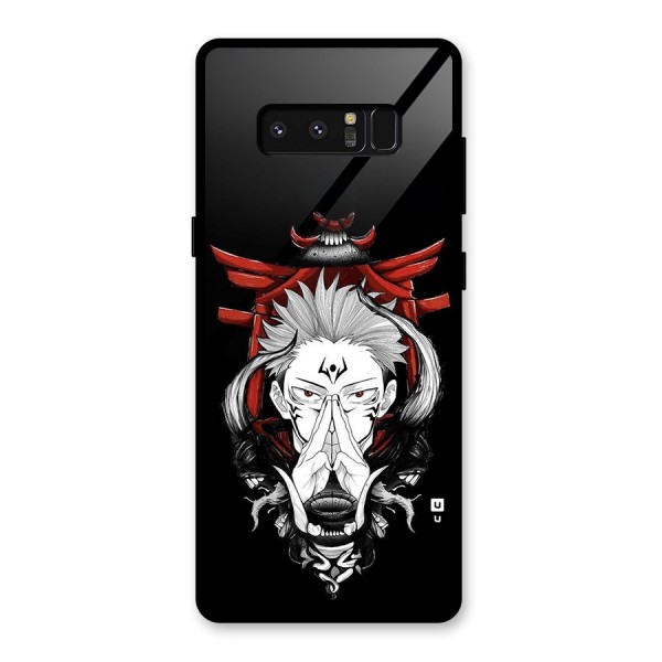 Demon King Sukuna Glass Back Case for Galaxy Note 8