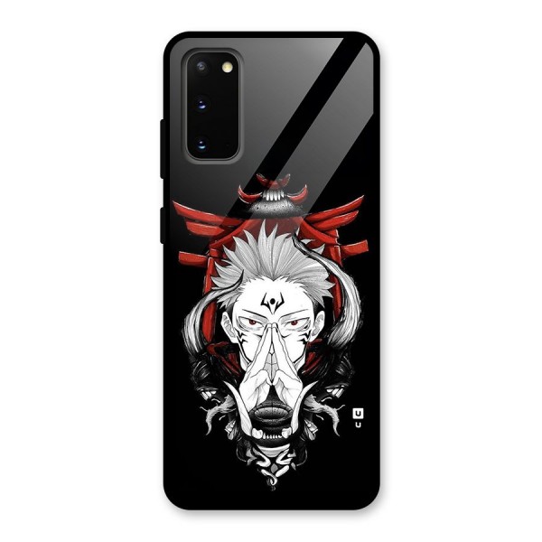 Demon King Sukuna Glass Back Case for Galaxy S20