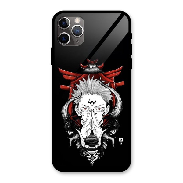 Demon King Sukuna Glass Back Case for iPhone 11 Pro Max
