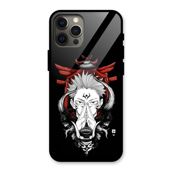 Demon King Sukuna Glass Back Case for iPhone 12 Pro Max