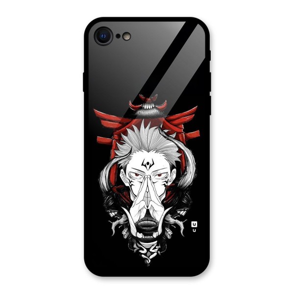 Demon King Sukuna Glass Back Case for iPhone 8