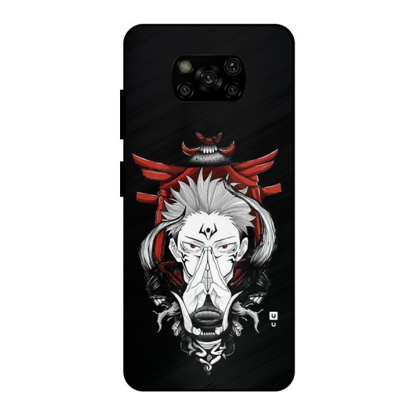 Demon King Sukuna Metal Back Case for Poco X3