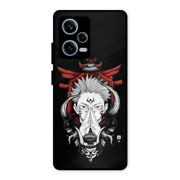 Demon King Sukuna Metal Back Case for Redmi Note 12 Pro