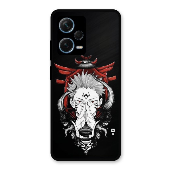 Demon King Sukuna Metal Back Case for Redmi Note 12 Pro Plus 5G