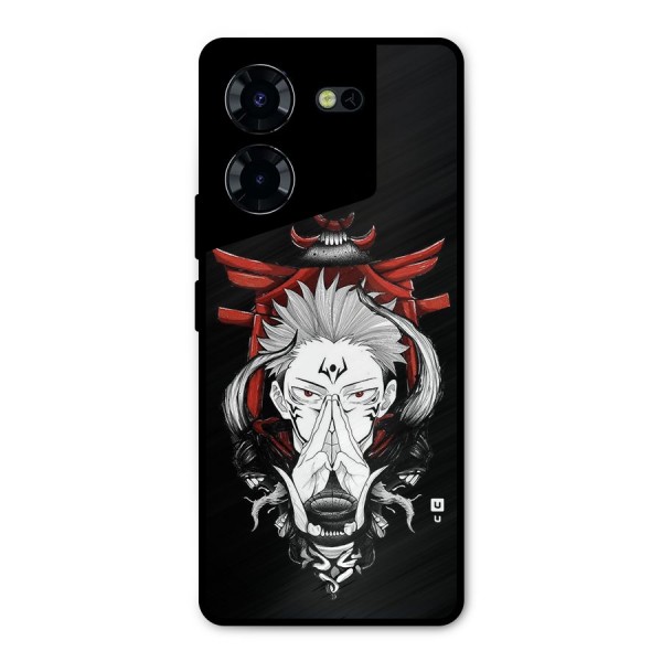 Demon King Sukuna Metal Back Case for Tecno Pova 5 Pro 5G