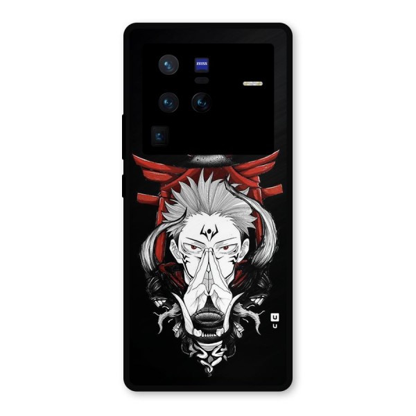 Demon King Sukuna Metal Back Case for Vivo X80 Pro